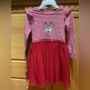 Primark Red and Gold Glitter Dress